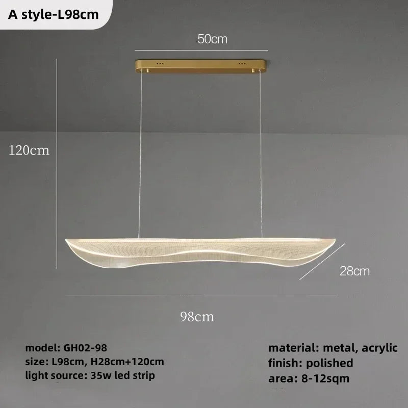 Nordic Simplicity LED Chandelier for Living Room and Kitchen décor