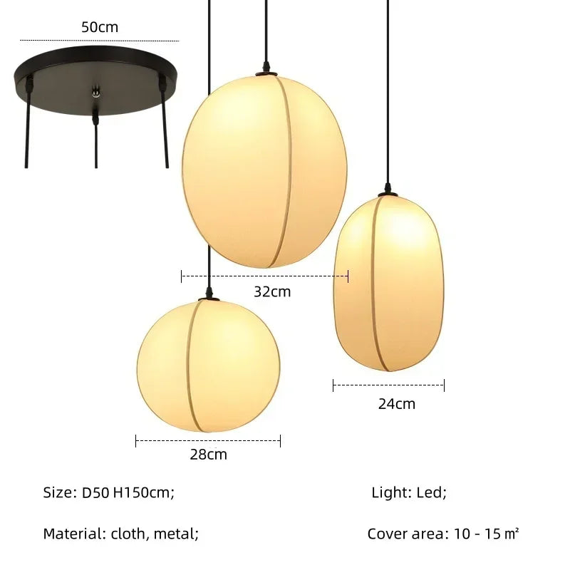Minimalist Wabi Sabi Nordic Pendant Light for Dining Room and Bar