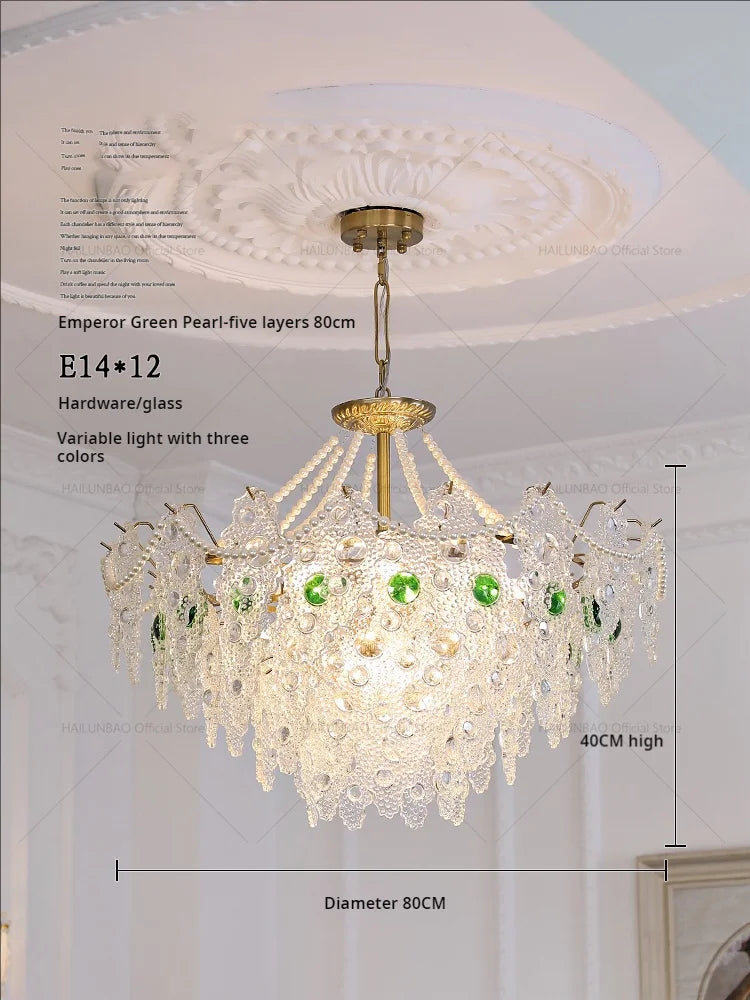Crystal Chandelier: Elegant Retro Lighting for Bedroom, Dining, Living Room & Cloakroom
