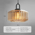 Glass LED Pendant Chandelier Colorful Kitchen Island Light Fixture