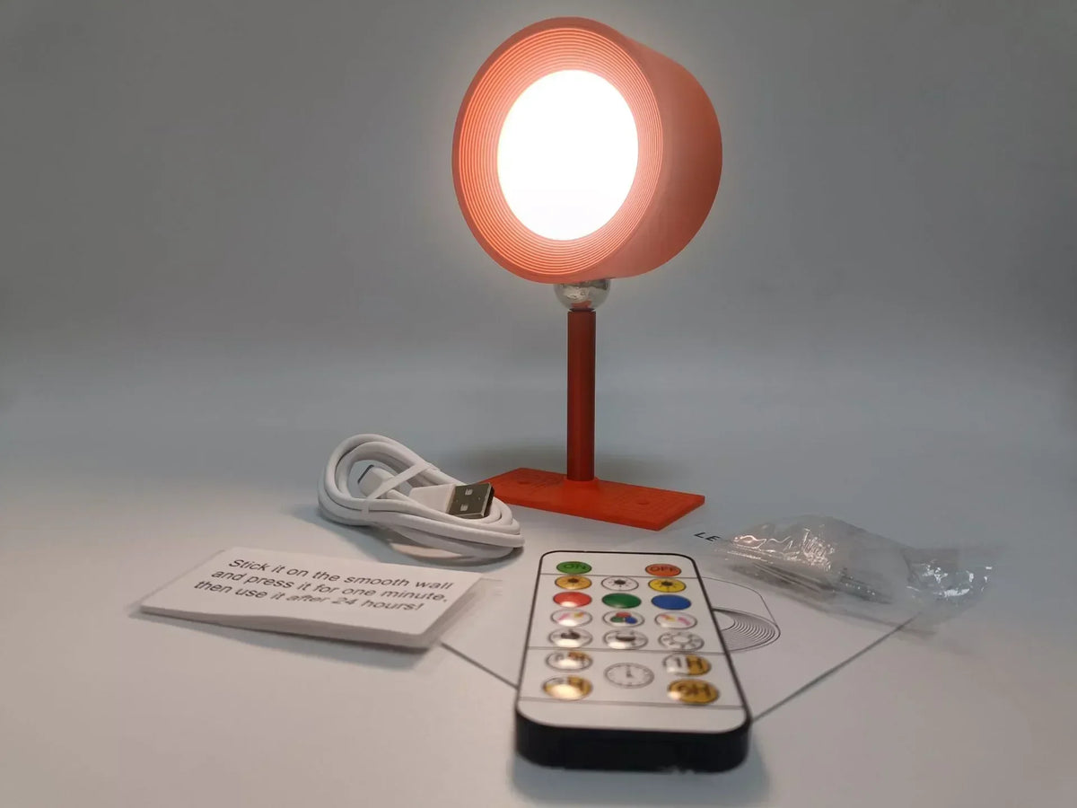 RGB Desk Lamp: Portable, Magnetic, Rechargeable, 360° Rotation, Wall Mount, Reading Light