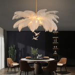 Feather Nordic Chandelier Ceiling Light - Home Decor for Living Room and Bedroom