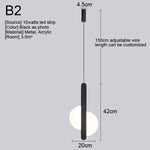Nordic LED Pendant Light Fixture for Indoor Lighting in Living Room, Kitchen, Dining