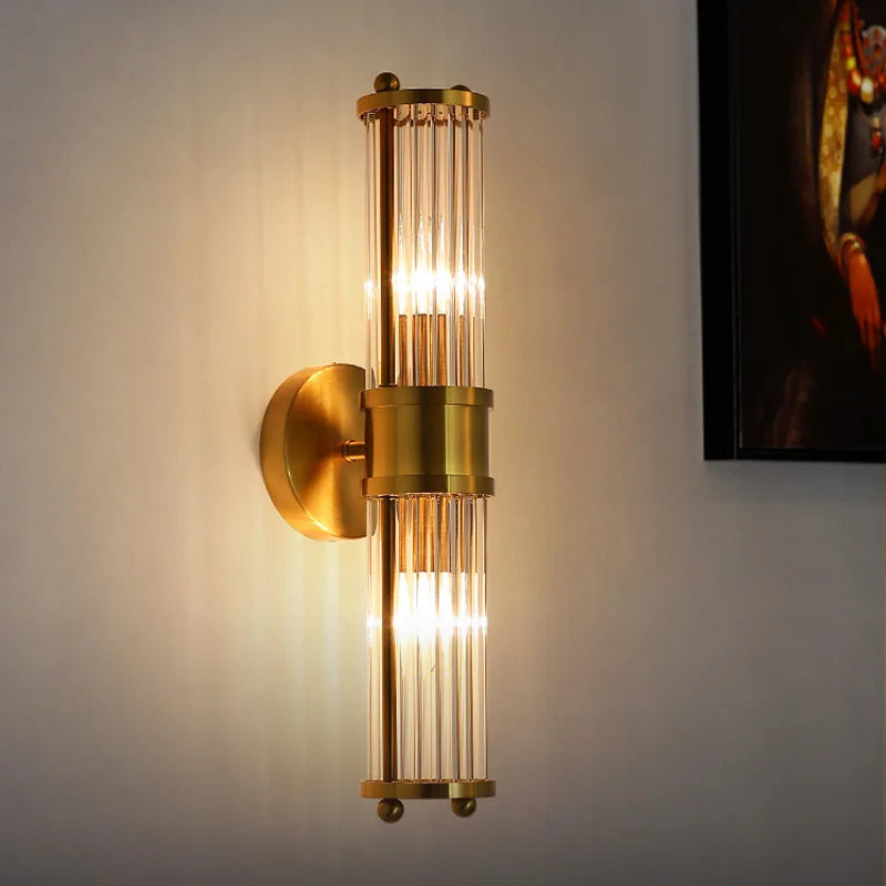 Nordic Clear Glass Wall Lights for Home Living Room Decor