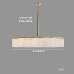 Round Marble Chandelier Ceiling Light Fixture for Kitchen Dining Room