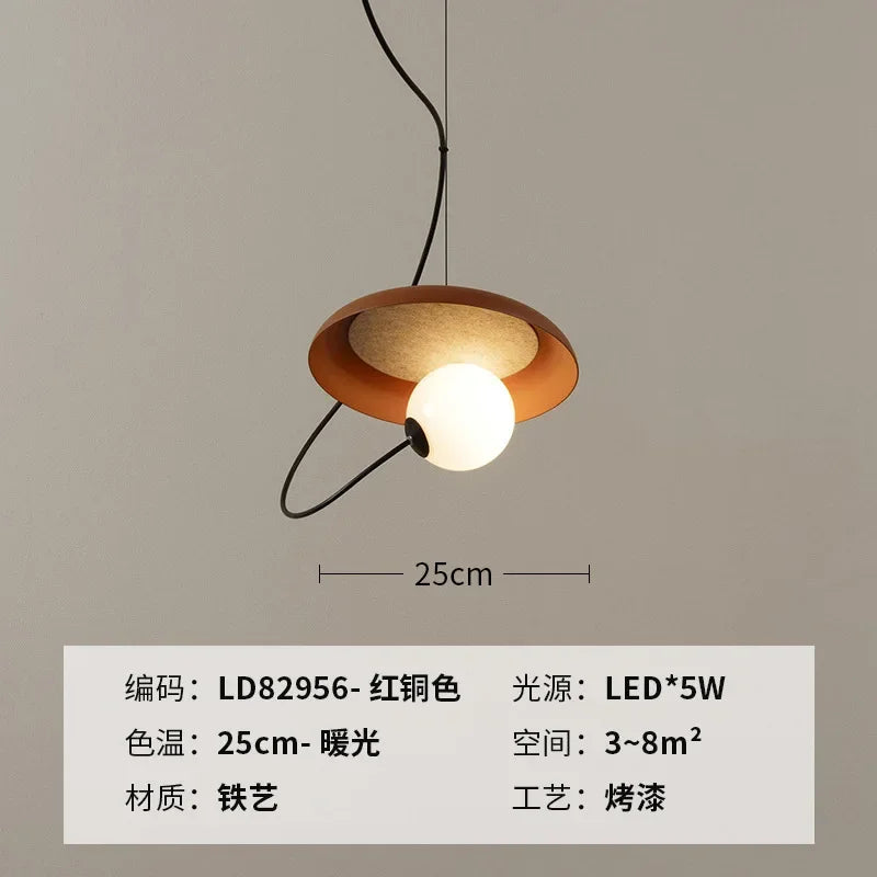 Luxury Rock Metal Pendant Lamp for Home Hotel Room Decor Lighting