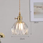 Blue Glass Pendant Lights for Bedroom Dinning Living Room