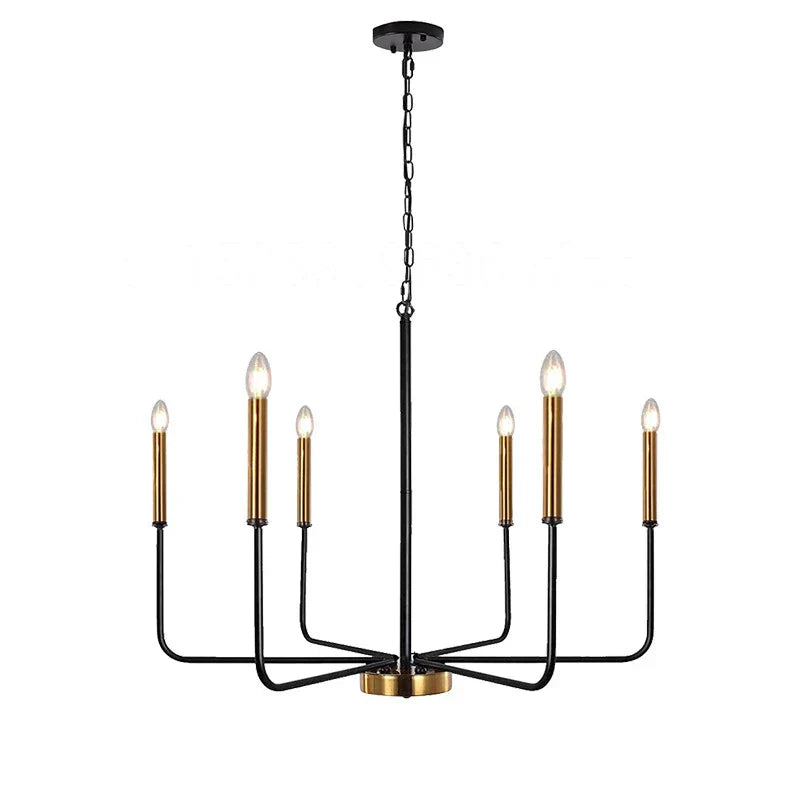 Modern Retro Chandelier Pendent Lamp LED Living Room Lighting Fixtures
