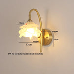 Afralia™ Modern Luxury Glass LED Wall Sconce with Pull Chain Switch for Bedroom, Coffee Reading