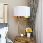 Brass Table Lamp: Modem Luxury Antique Gold Lighting for Home Decor & Office Room