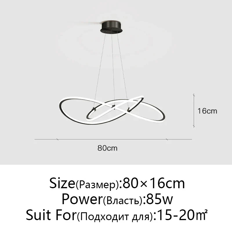 Modern Adjustable Ceiling Chandelier for Living Room Decor