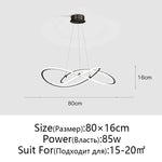 Modern Adjustable Ceiling Chandelier for Living Room Decor