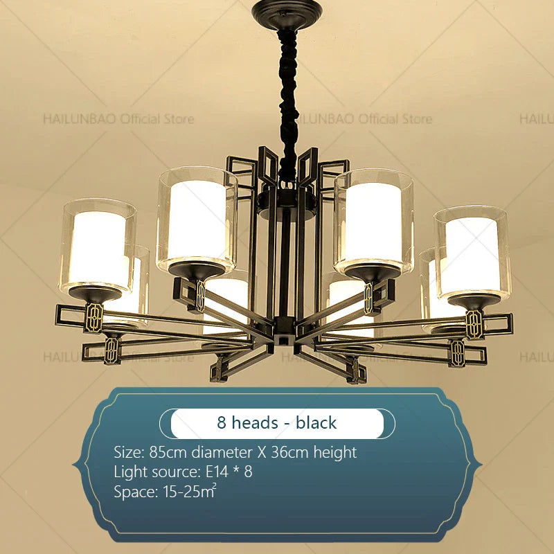 Zen Copper Chandelier for Living Room, Dining Room, Hotel, Restaurant