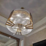 Gold Lustre Steel Pendant Lights - Luxury Dining Room LED Hanging Lamp