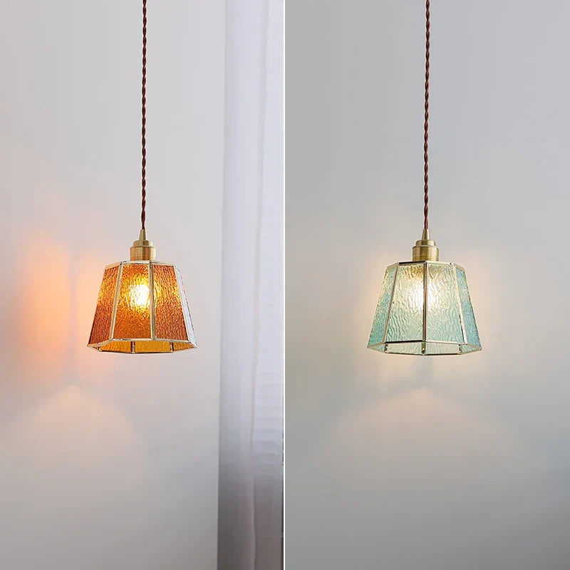 Glass LED Pendant Lights Modern Nordic Bar Dining Room Cafe Hanging Lamp