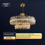 Crystal Chandelier: Modern Luxury for Living Room, Dining Room, Bedroom
