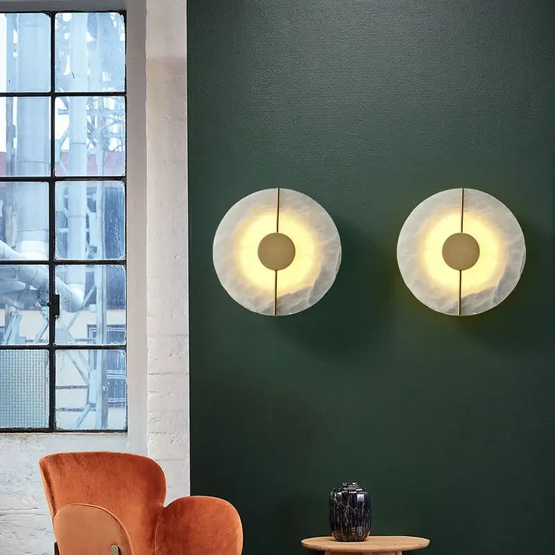 Lumind Copper Wall Lamp: High-Grade Bedroom Bedside Light