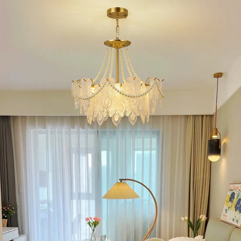 Crystal Chandelier Light: French Modern Luxury for Living Room, Dining Room, Bedroom