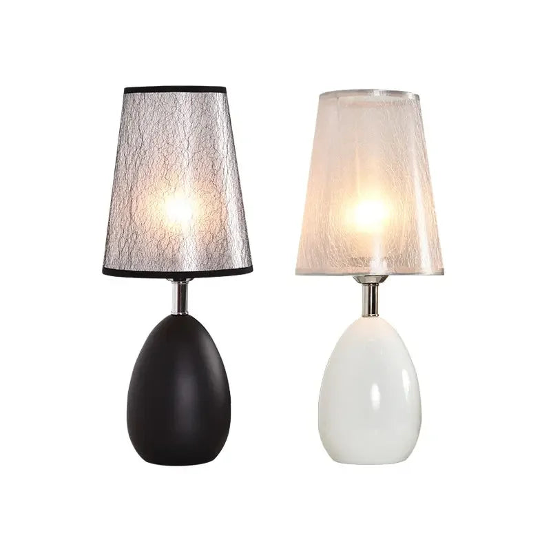Modern Black and White Living Room Coffee Table Bedroom Night Lamp Design Bedside Lamps