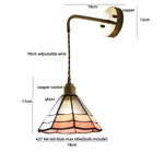 Tiffany Glass LED Wall Light Fixture for Home & Restaurant Décor