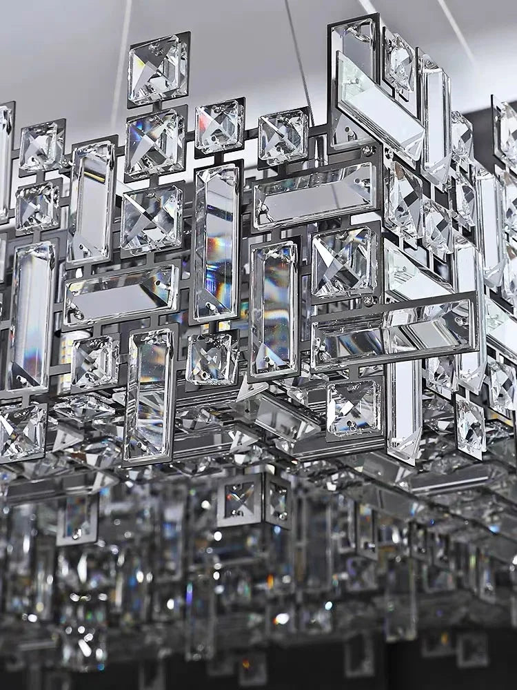 Modern Crystal Chandelier: Elegant Lighting Fixtures for Living, Dining, and Bedroom
