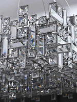 Modern Crystal Chandelier: Elegant Lighting Fixtures for Living, Dining, and Bedroom