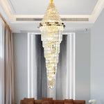 Modern Crystal Duplex Villa Chandelier for Luxury Living Room