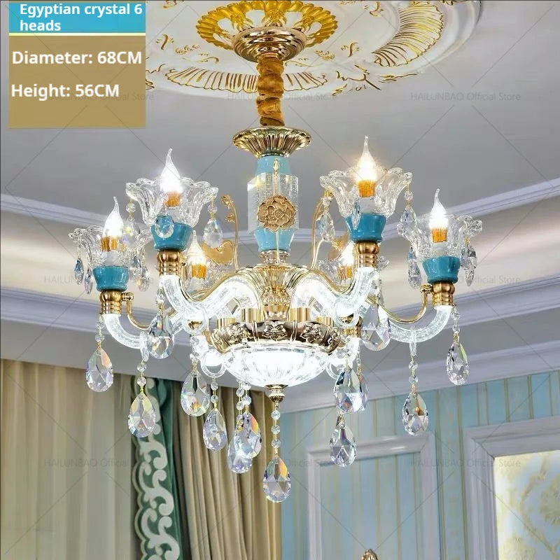 Modern French Crystal Chandelier for Elegant Living Room Lighting