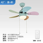 Modern LED Ceiling Fan with Remote Control & Minimalist Design in Black