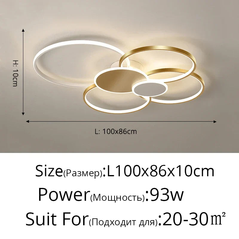 Acrylic Chandelier Light Modern Minimalist Ceiling Lamp for Living Dining Bedroom