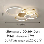 Acrylic Chandelier Light Modern Minimalist Ceiling Lamp for Living Dining Bedroom