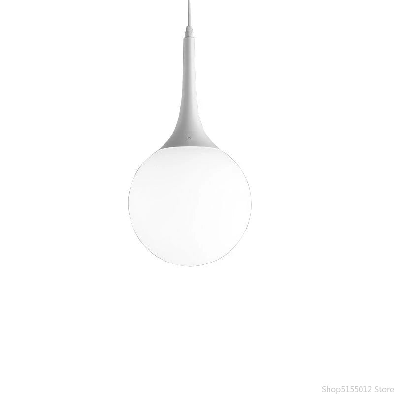 Nordic Glass Ball Pendant Lights LED Chandelier for Living Room & Restaurant