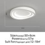 LED Round Ceiling Lamp with Remote Control Dimming for Modern Indoor Lighting