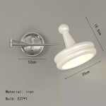 Iron Wall Light: Modern Rotatable LED Wall Lamp for Bedroom Lighting