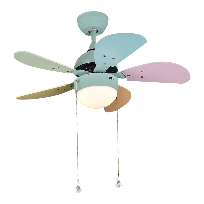 Modern LED Ceiling Fan with Remote Control & Minimalist Design in Black