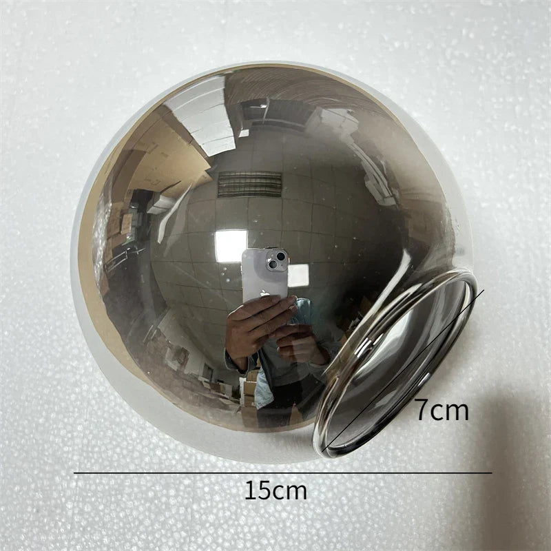Glass Ball Pendant Lamp Stained Wall Fixture Decor Accessories