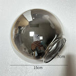 Glass Ball Pendant Lamp Stained Wall Fixture Decor Accessories
