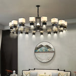 Chinese Zen Marble Chandelier for Living Room, Restaurant, and Bedroom