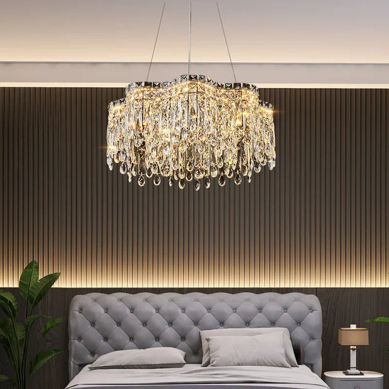 Crystal Chandelier Modern Luxury Light for Living Room, Dining, Bedroom - 2024 New