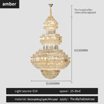 Crystal Villa Chandelier Pendant - Modern European Style Luxury Hotel Lobby Light