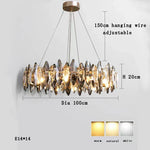 Kristal 2024 Chandelier LED Light for Dining and Living Room Decor