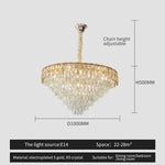 Crystal Chandelier LED Light Modern Luxury Designer for Main Living Room & Hotel