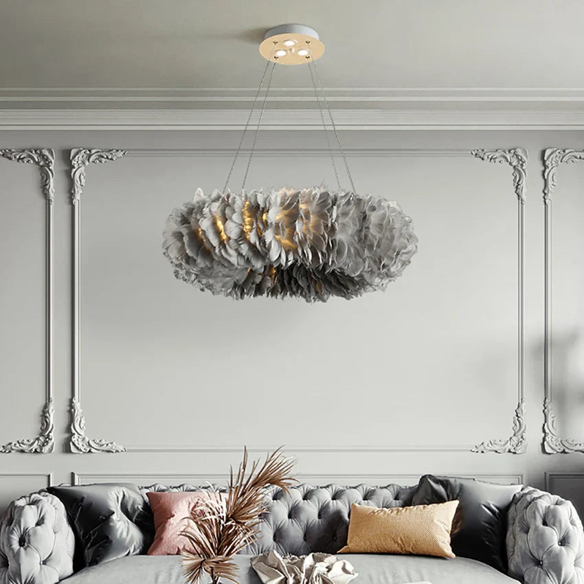 Nordic Feather Pendant Lamps for Bedroom and Home Decor Lighting
