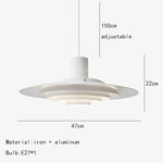Metal Pendant Light with E27 Bulb for Dining Room and Kitchen
