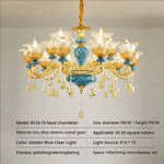 Luxury Ceramic Crystal Chandelier for Living Room, Bedroom, and Restaurant