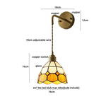 Tiffany Glass Wall Sconce LED Light for Modern Decor