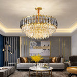 Crystal Ceiling Chandelier for Modern Living Room Decor