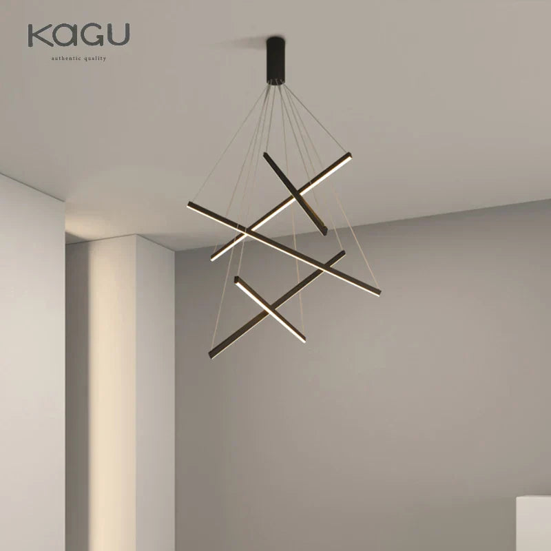 LED Chandelier: Modern Luster Lighting for Stair Hall Bedroom Room Duplex Building