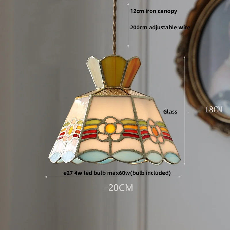 Afralia™ Glass Brass Pendant Lamp, Adjustable Loft LED Light for Kitchen Bar Balcony