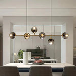 Glass Pendant Chandelier for Kitchen Dining Living Room